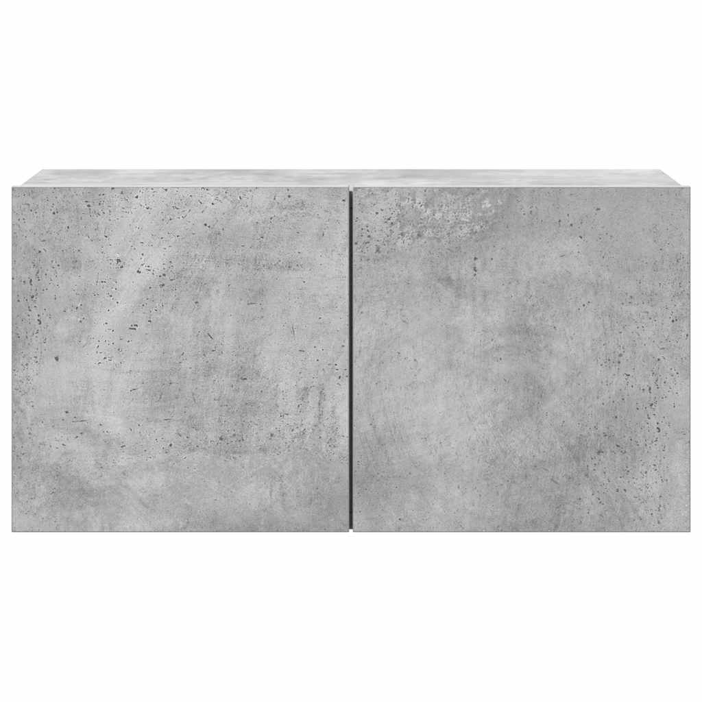 7-tlg. TV-Schrank-Set Betongrau Holzwerkstoff