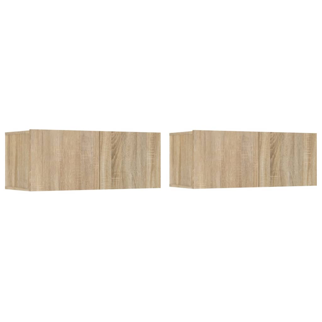 4-tlg. TV-Schrank-Set Sonoma-Eiche Holzwerkstoff