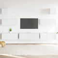 7-tlg. TV-Schrank-Set Weiß Holzwerkstoff