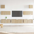 7-tlg. TV-Schrank-Set Sonoma-Eiche Holzwerkstoff