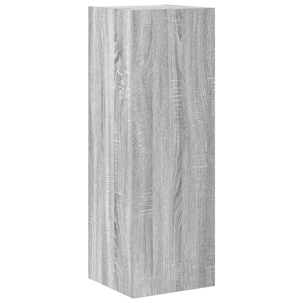 4-tlg. TV-Schrank-Set Grau Sonoma Holzwerkstoff