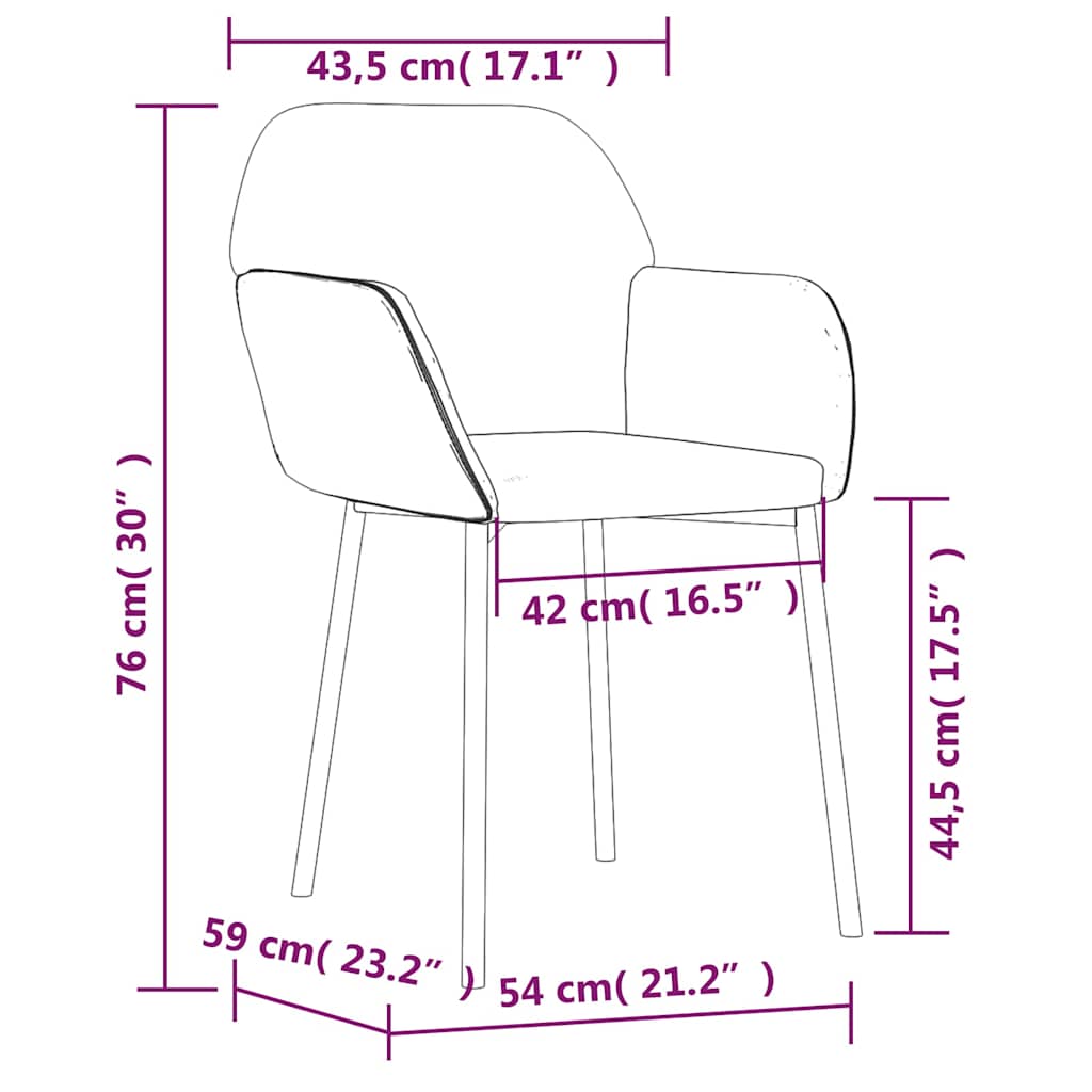 Esszimmerstühle 2 Stk. Gelb Samt