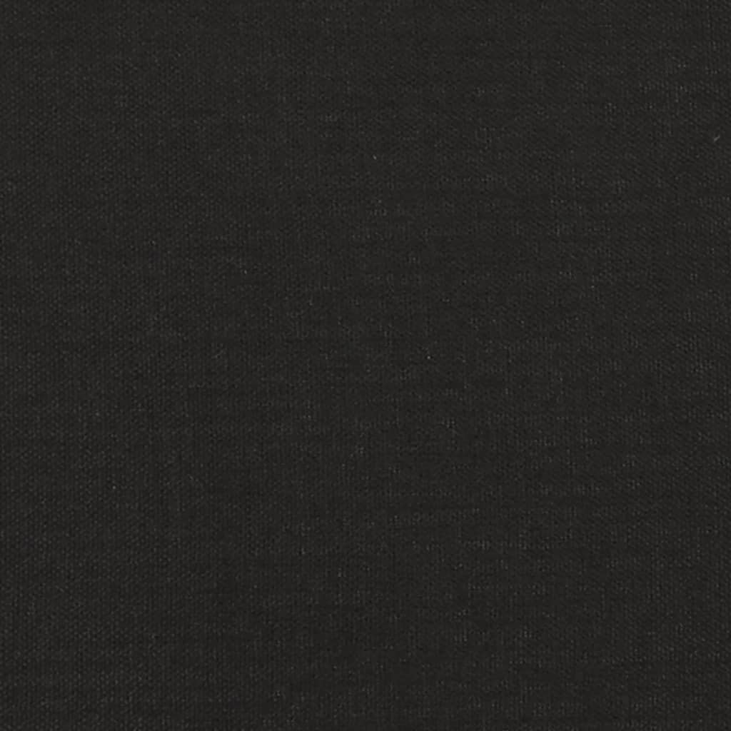 Esszimmerstühle 2 Stk. Schwarz Stoff und Kunstleder