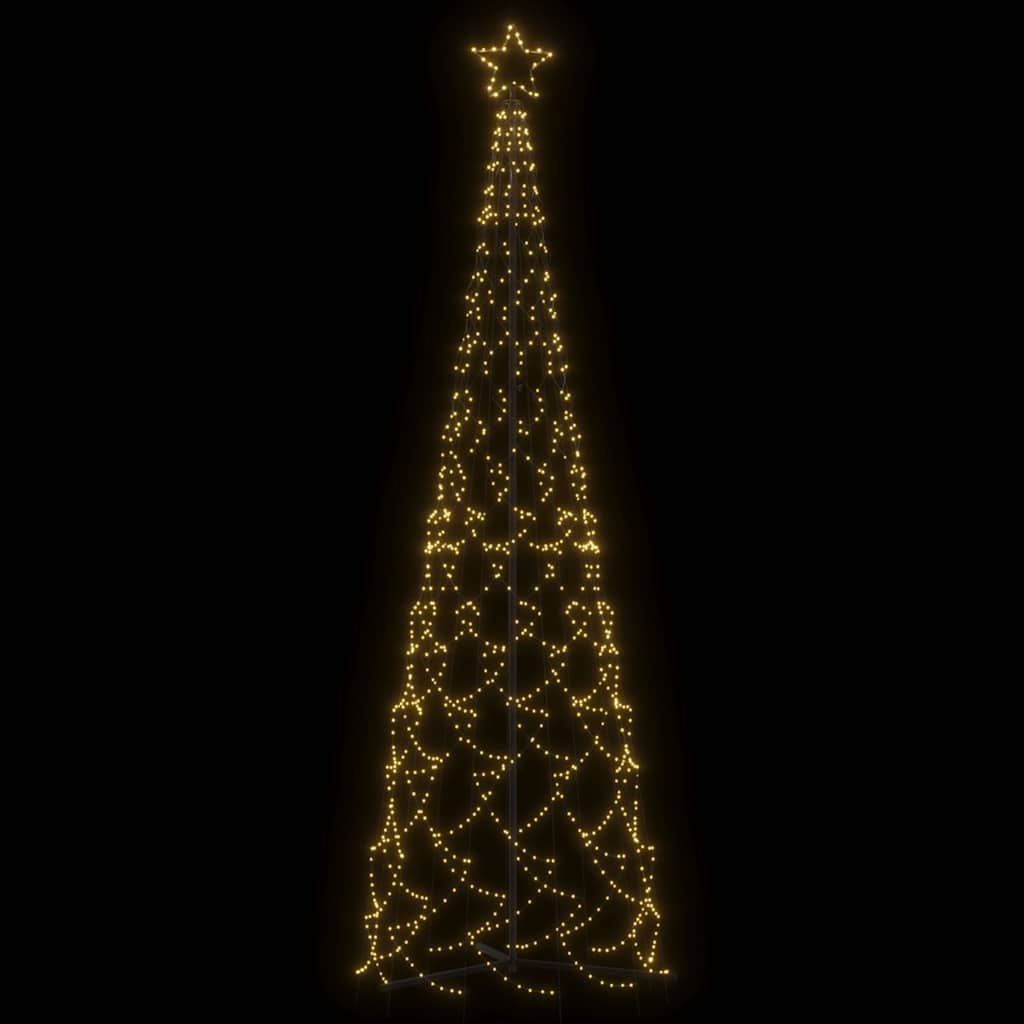 Weihnachtsbaum-Kegel Warmweiß 500 LEDs 100x300 cm