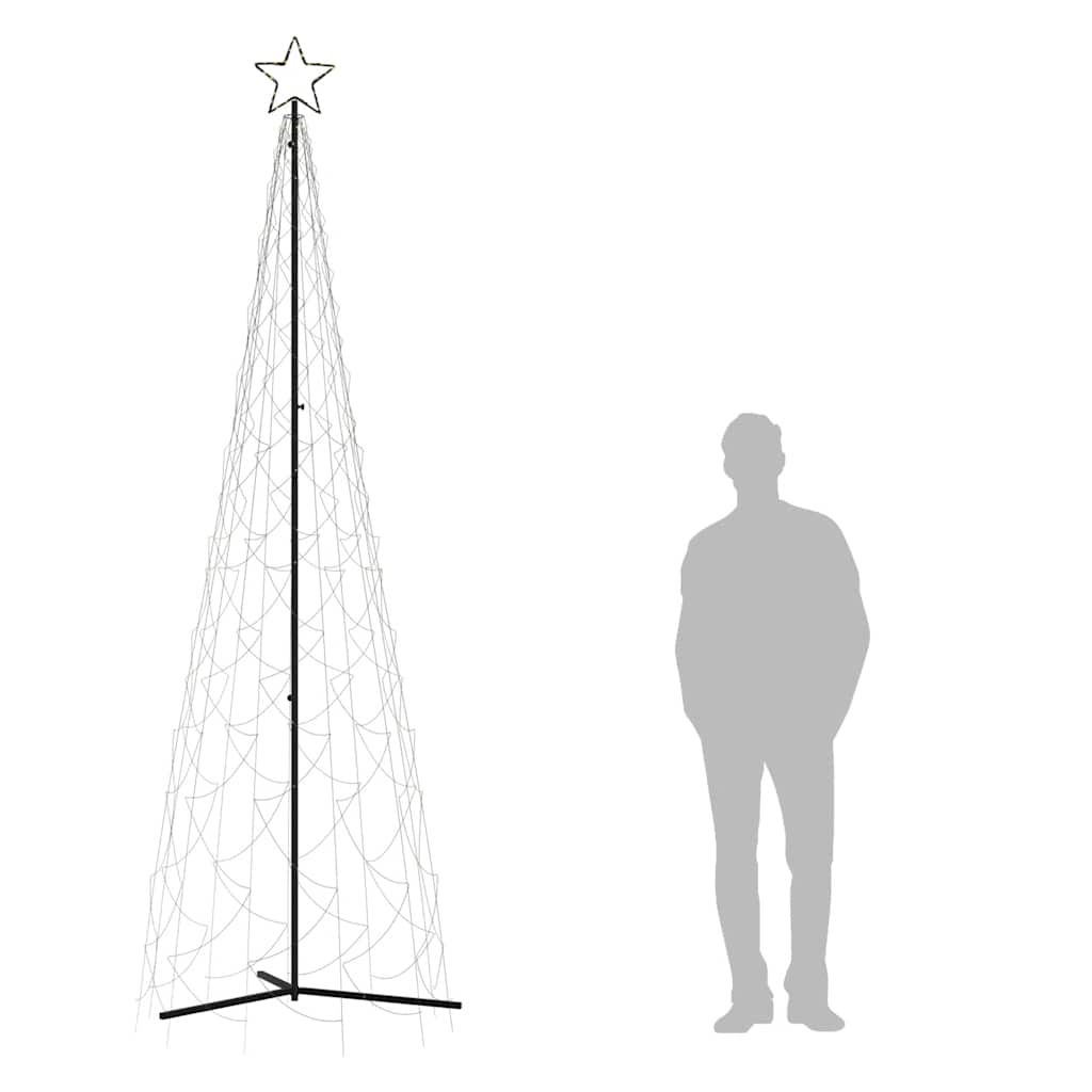 Weihnachtsbaum-Kegel Warmweiß 500 LEDs 100x300 cm