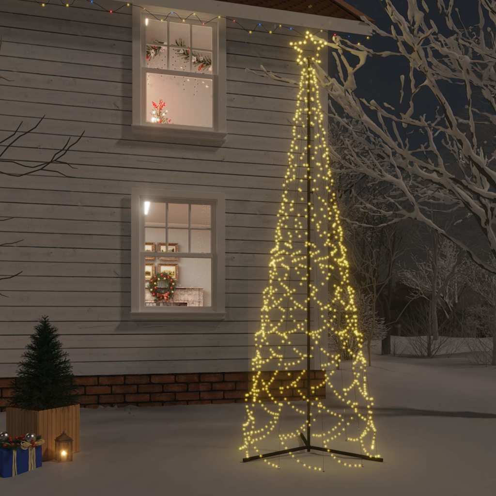 Weihnachtsbaum-Kegel Warmweiß 500 LEDs 100x300 cm