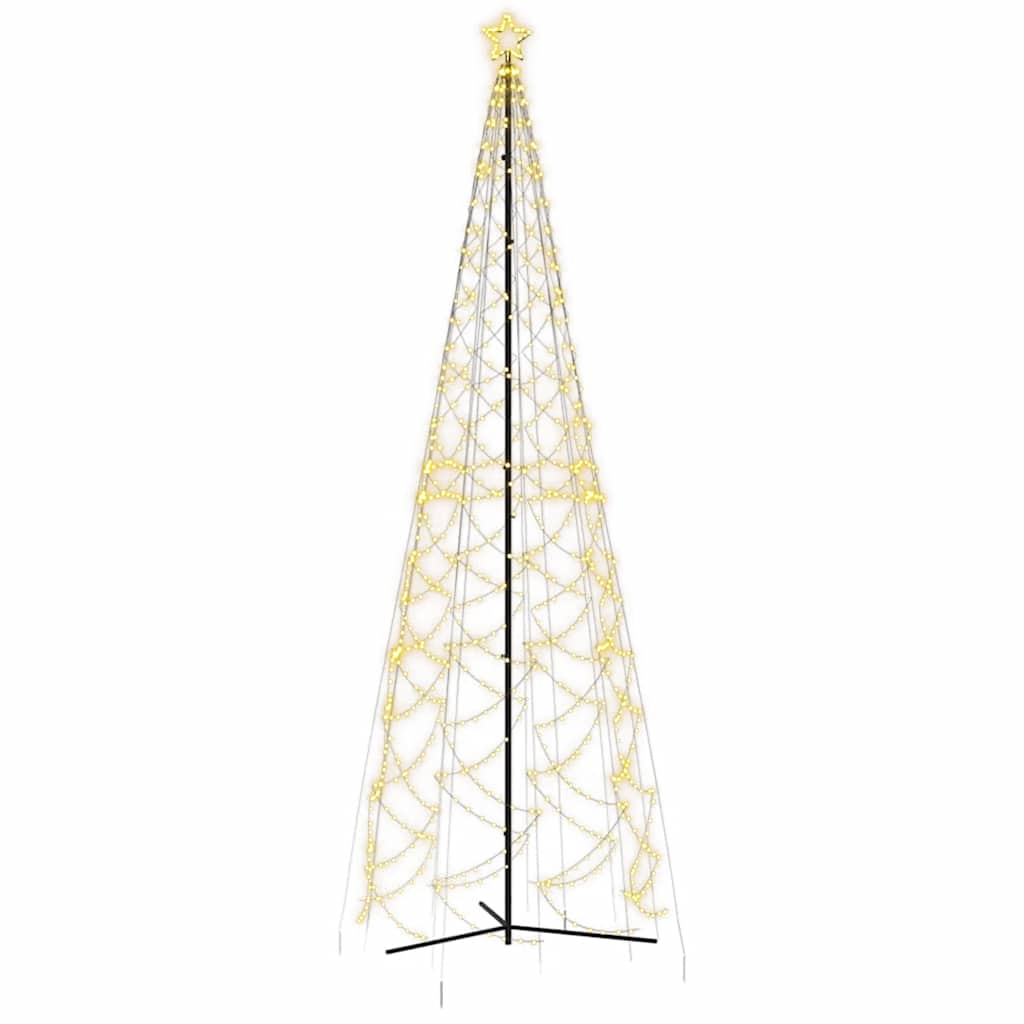 Weihnachtsbaum-Kegel Warmweiß 1400 LEDs 160x500 cm