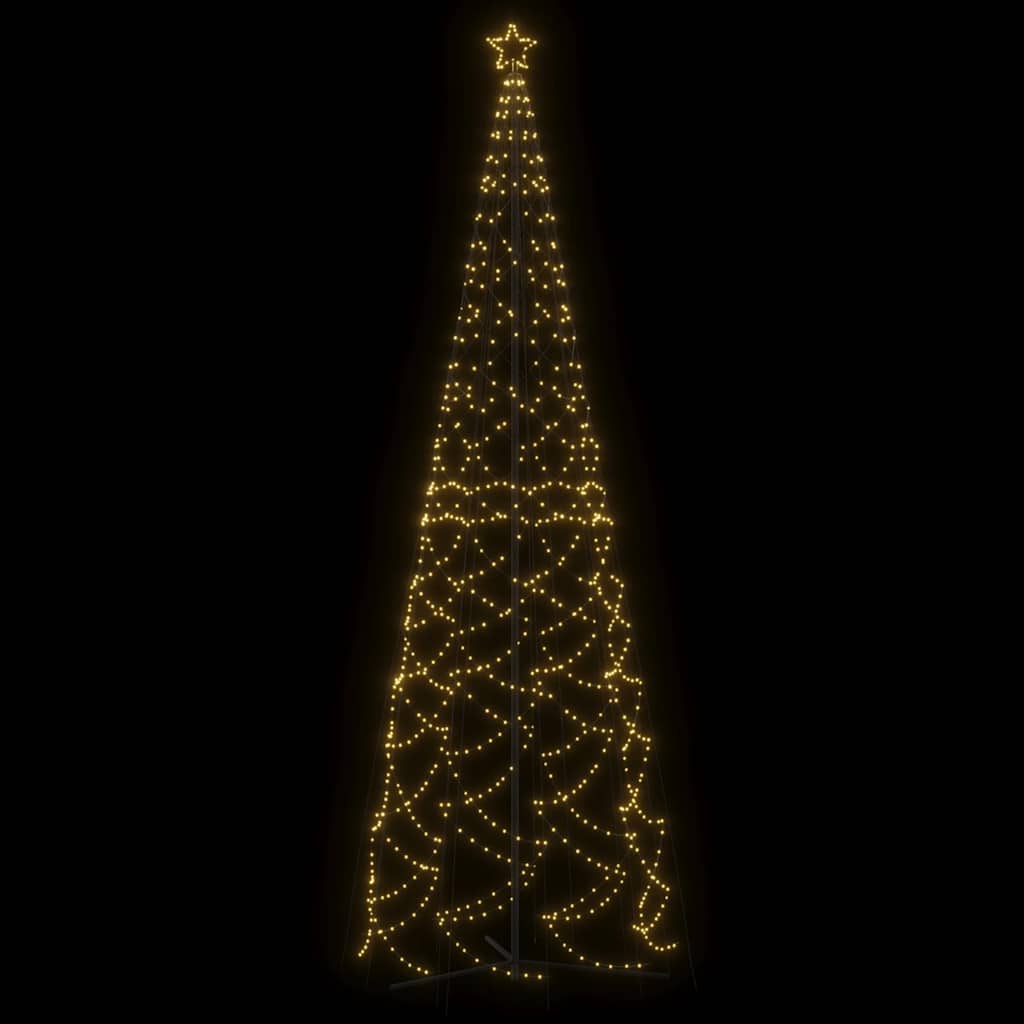 Weihnachtsbaum-Kegel Warmweiß 1400 LEDs 160x500 cm
