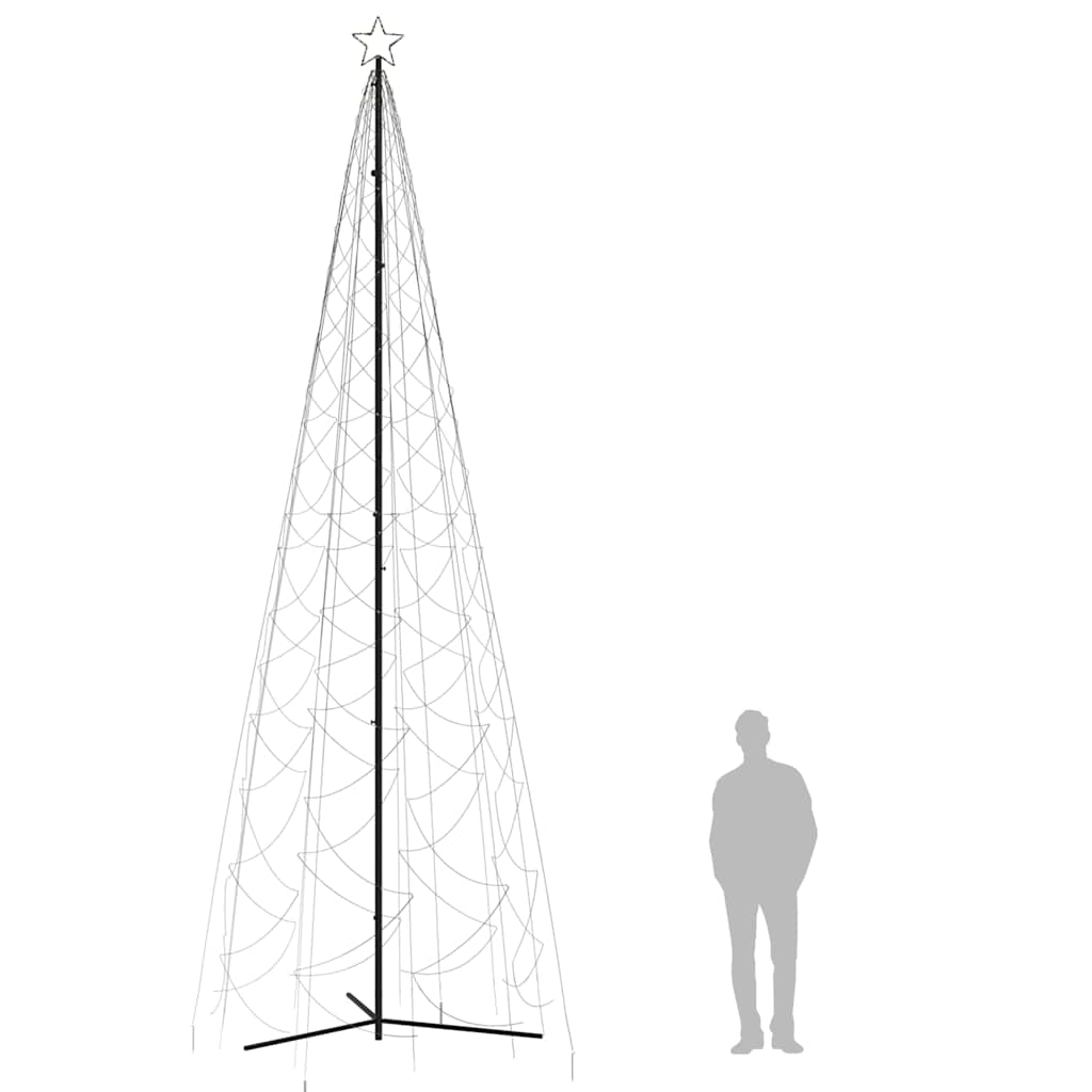 Weihnachtsbaum-Kegel Warmweiß 1400 LEDs 160x500 cm