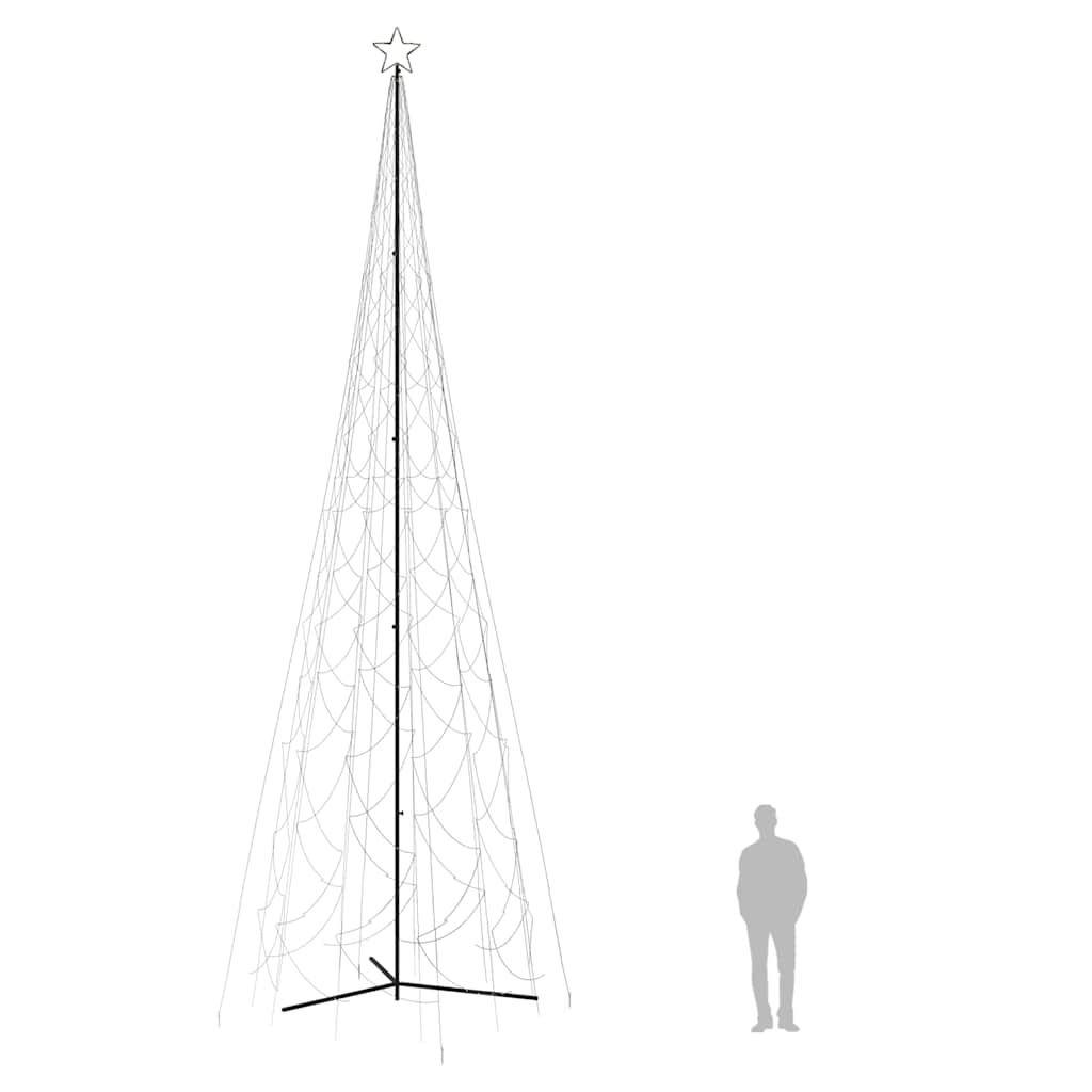 Weihnachtsbaum-Kegel Warmweiß 3000 LEDs 230x800 cm