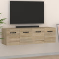 Wandschränke 2 Stk. Sonoma-Eiche 80x35x36,5 cm Holzwerkstoff