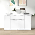 Sideboards 2 Stk. Weiß 60x30x70 cm Holzwerkstoff