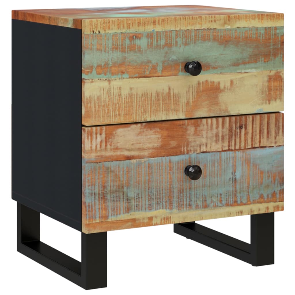 Nachttische 2 Stk. 40x33x46 cm Altholz Massiv