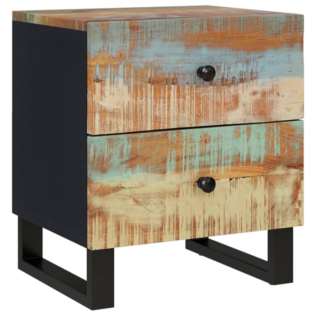 Nachttische 2 Stk. 40x33x46 cm Altholz Massiv