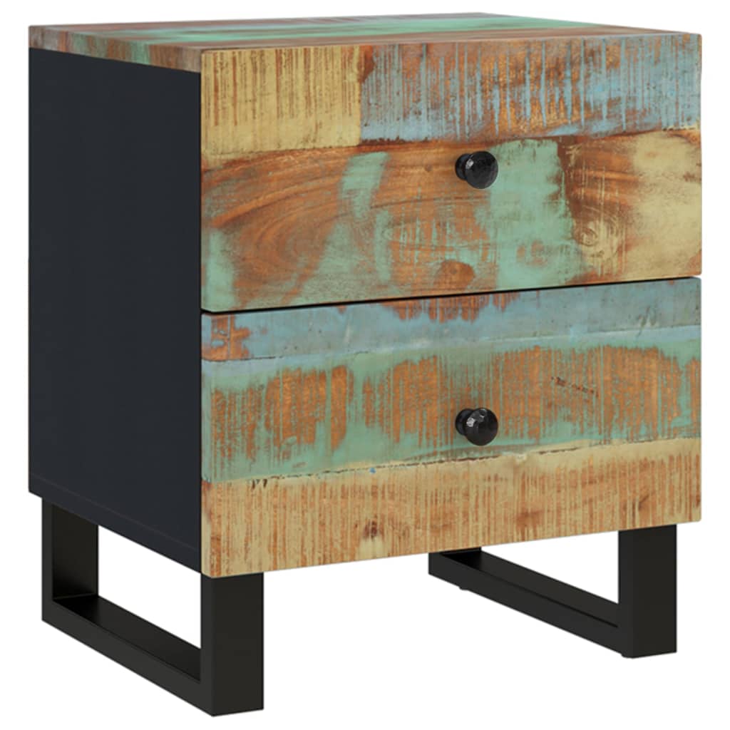 Nachttische 2 Stk. 40x33x46 cm Altholz Massiv