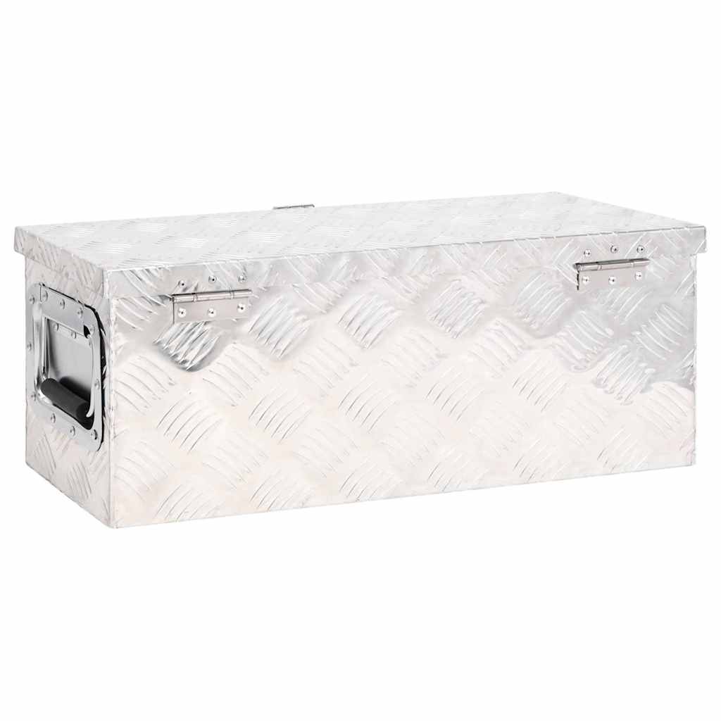 Aufbewahrungsbox Silbern 60x23,5x23 cm Aluminium