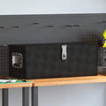 Aufbewahrungsbox Schwarz 70x31x27 cm Aluminium