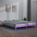 Massivholzbett mit LEDs 180x200 cm