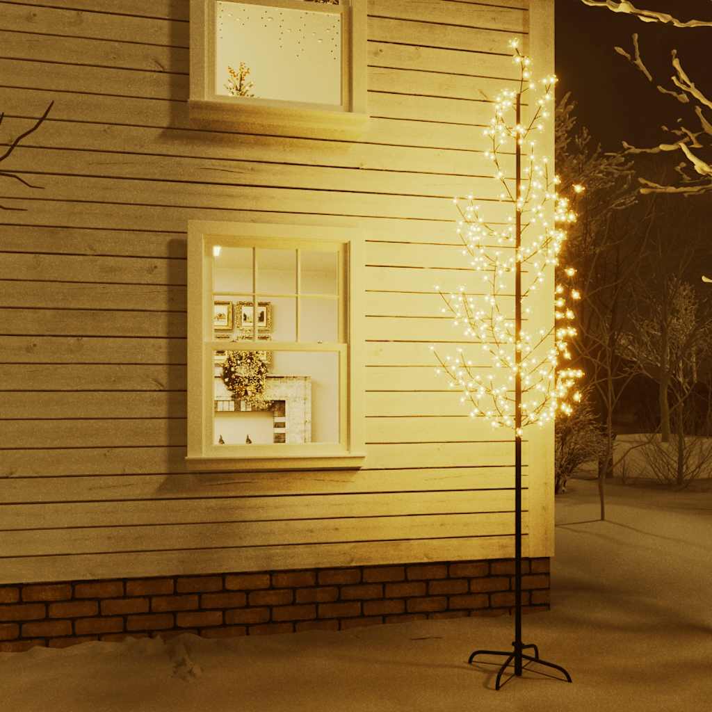 LED-Baum mit Kirschblüten Warmweiß 368 LEDs 300 cm