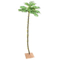 Künstliche Palme mit 192 LEDs Warmweiß 300 cm
