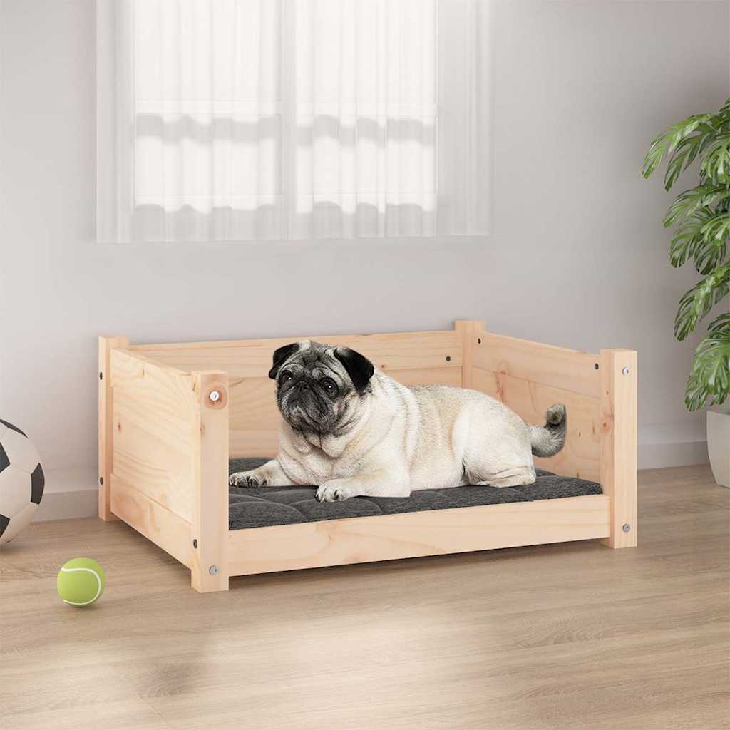 Hundebett 65,5 x 50,5 x 28 cm Massivholz Kiefer