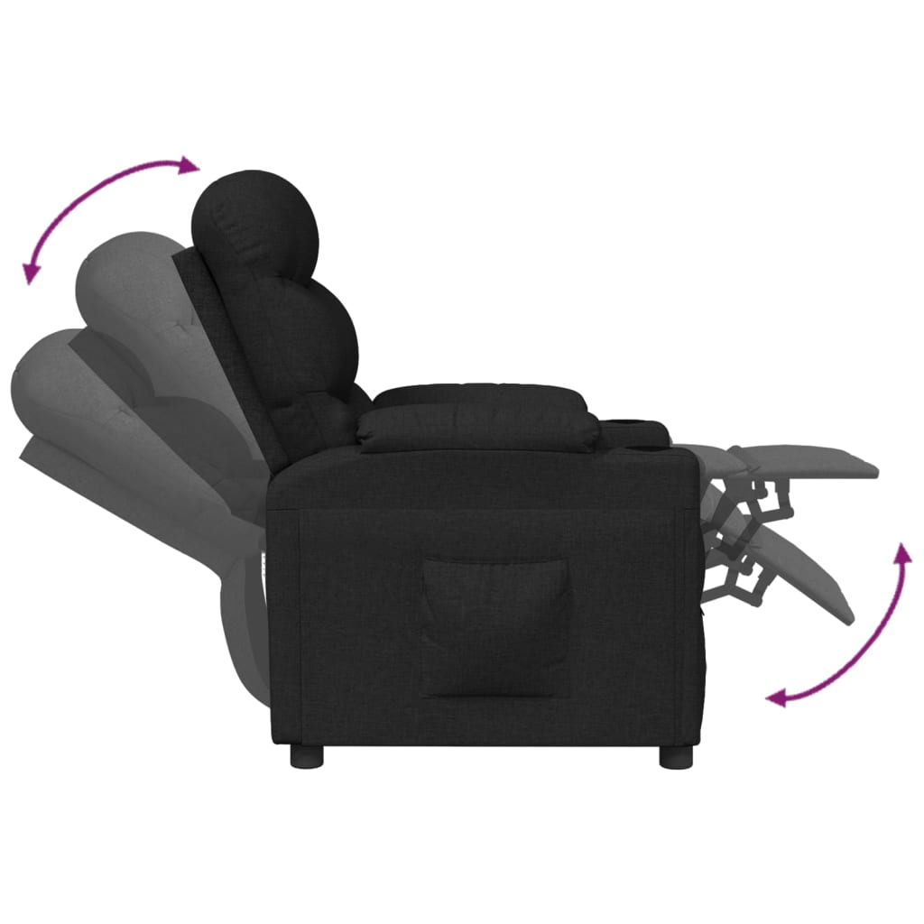 Relaxsessel Schwarz Stoff