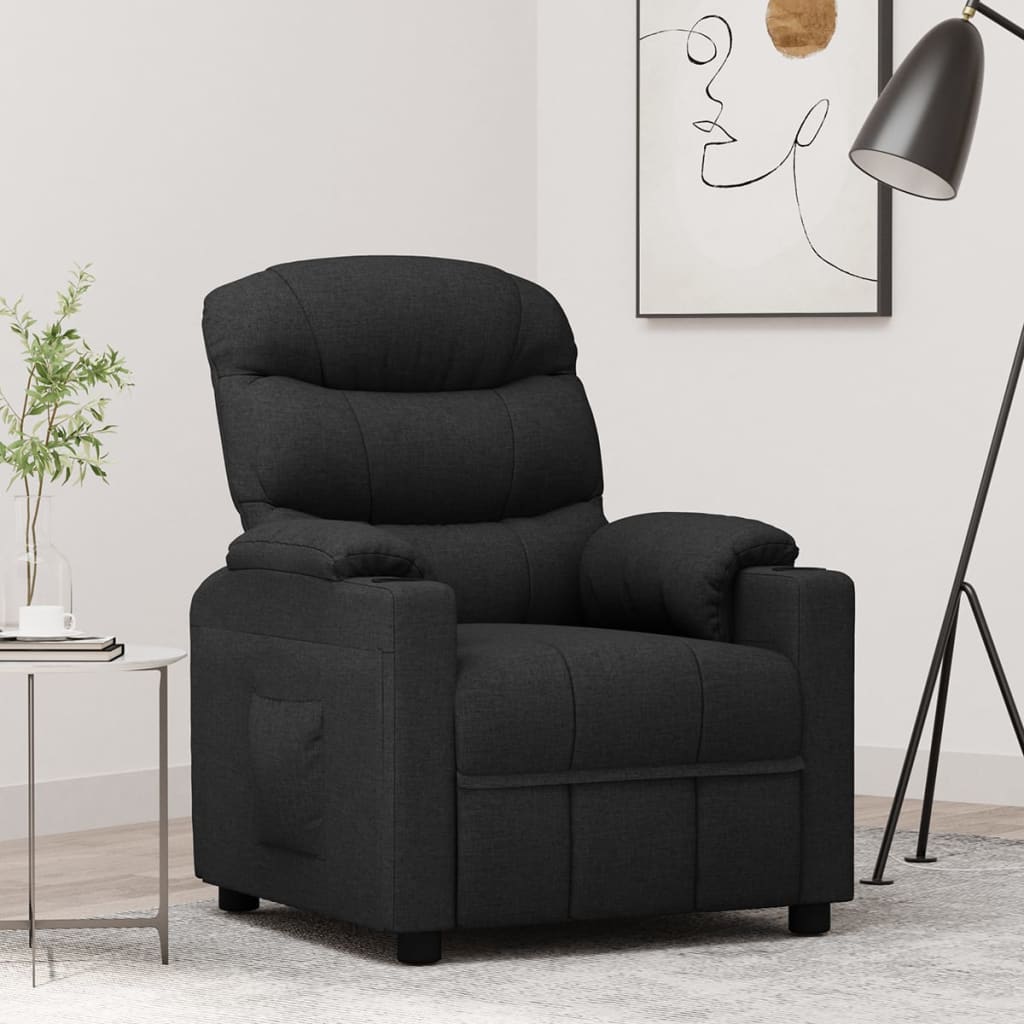 Relaxsessel Schwarz Stoff