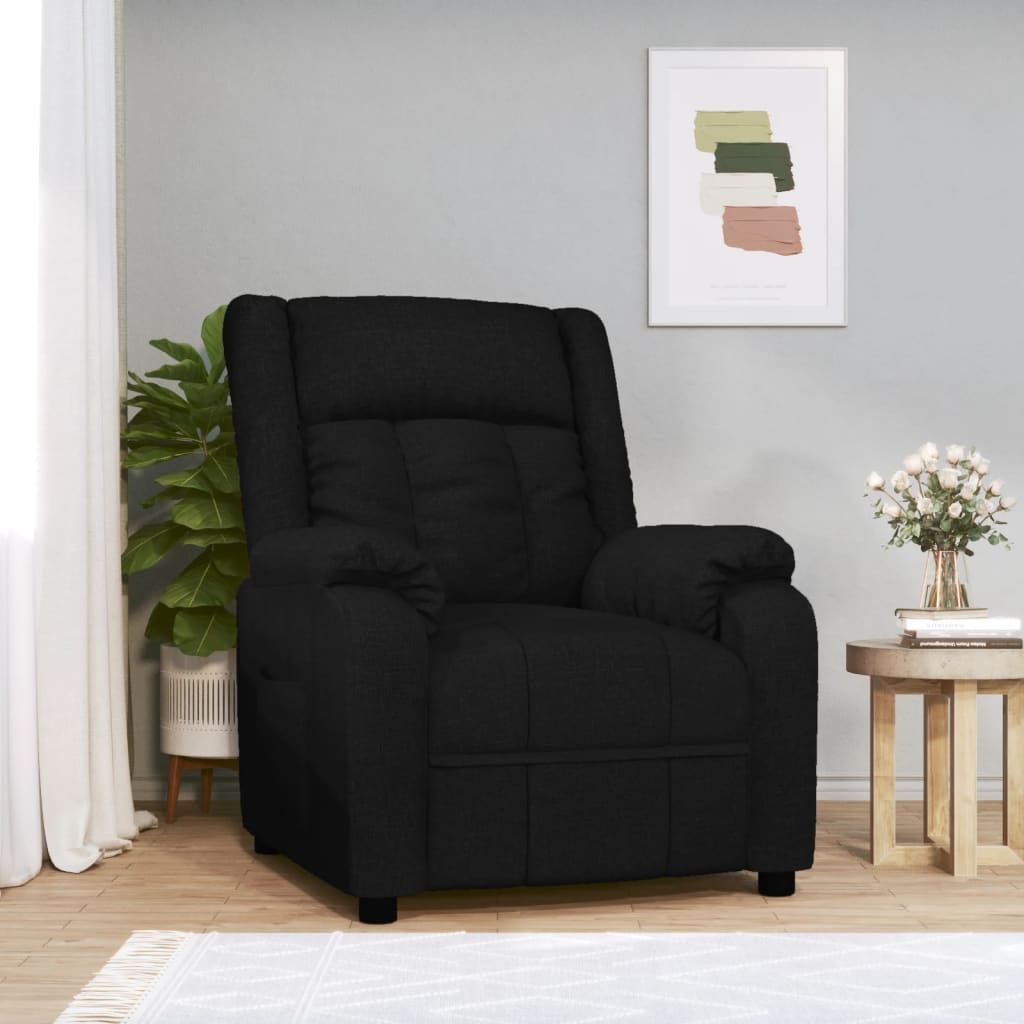 Relaxsessel Schwarz Stoff