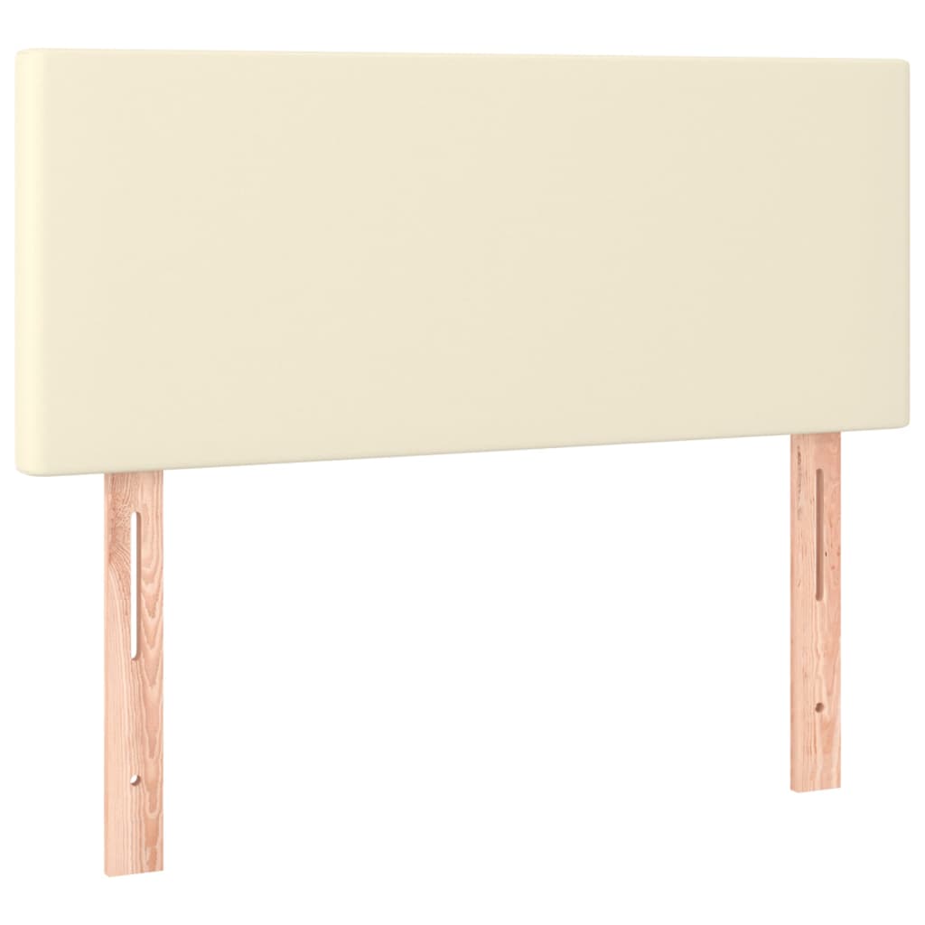 Kopfteil Creme 80x5x78/88 cm Kunstleder