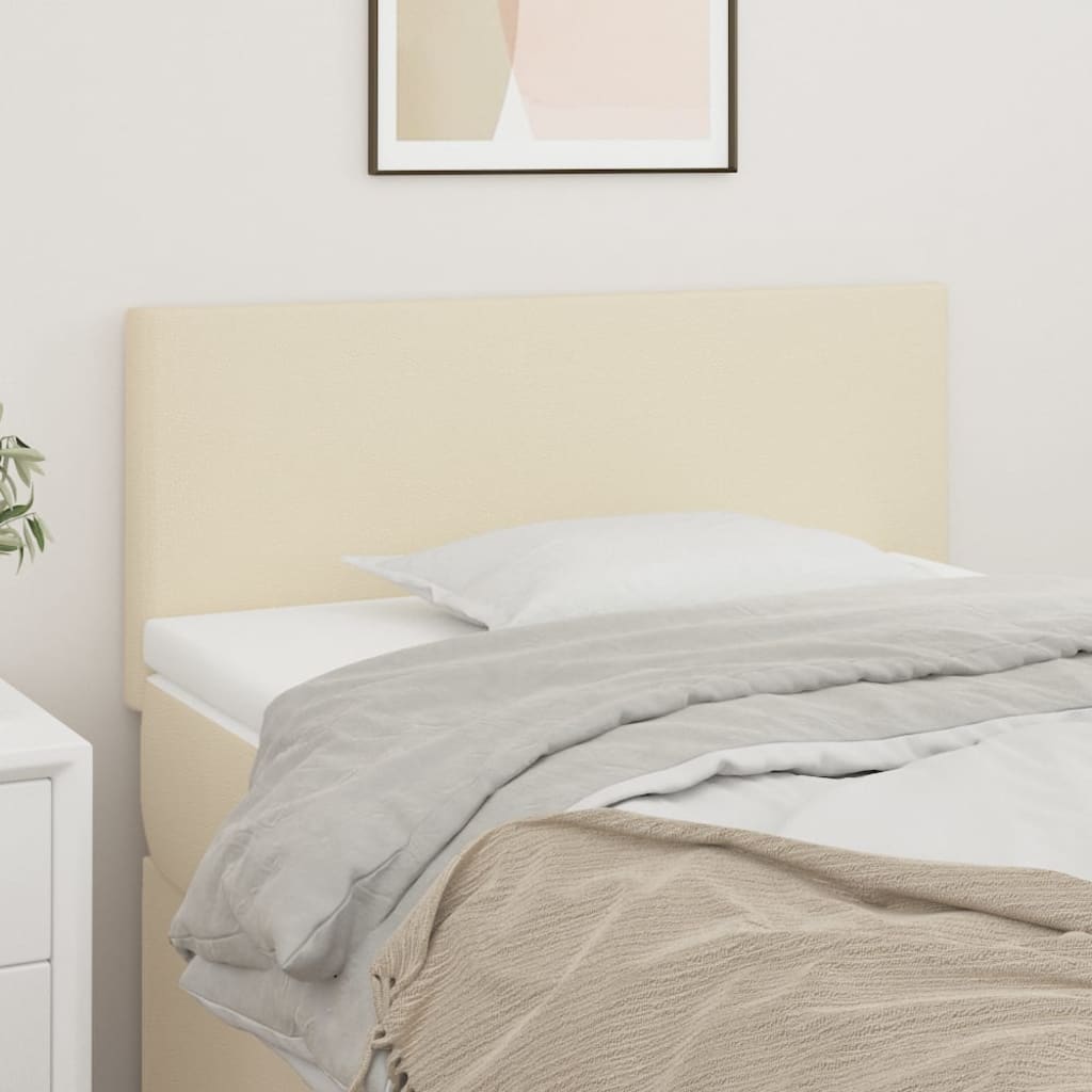 Kopfteil Creme 80x5x78/88 cm Kunstleder
