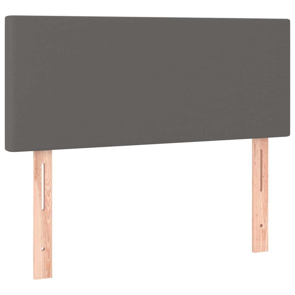 Kopfteil Grau 80x5x78/88 cm Kunstleder