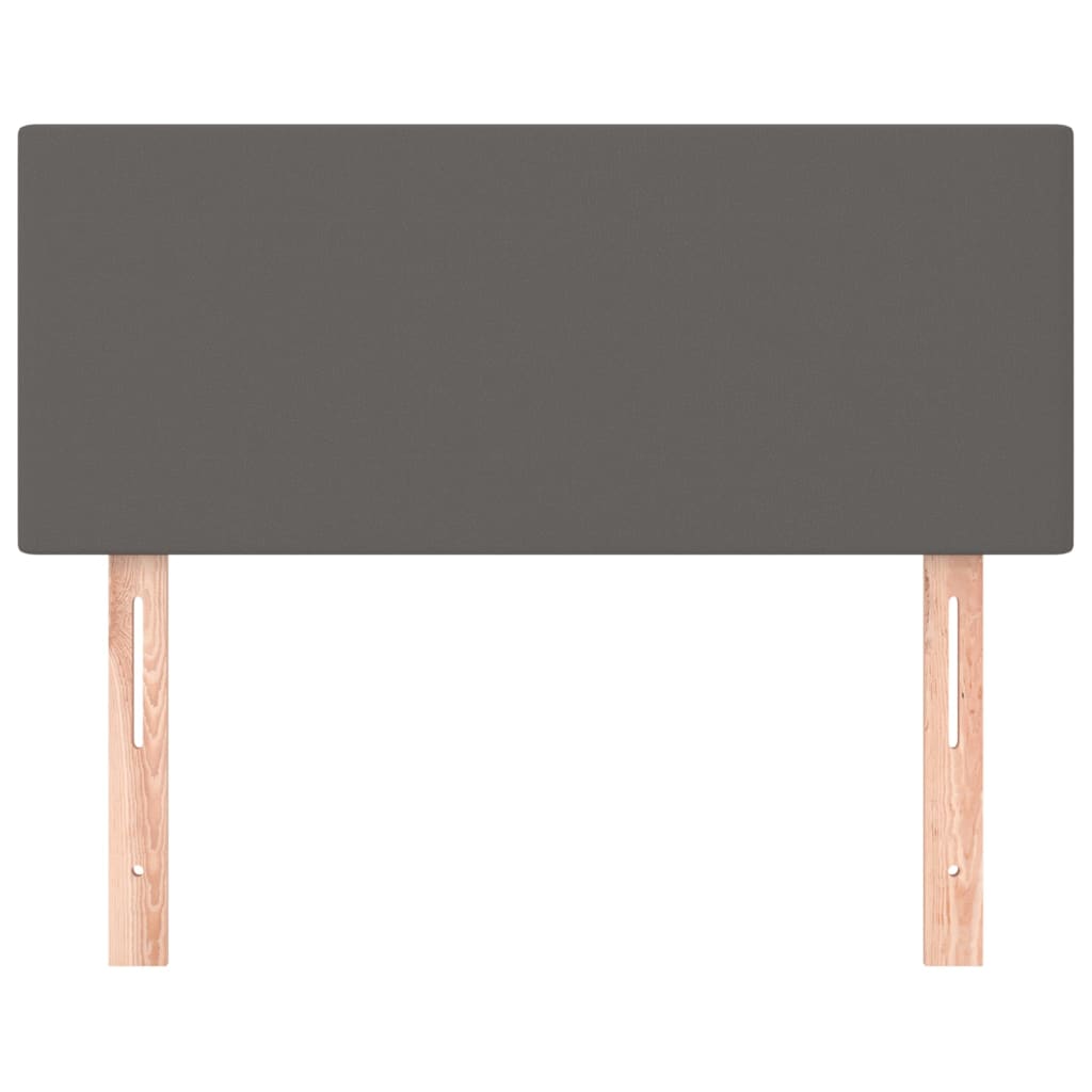 Kopfteil Grau 80x5x78/88 cm Kunstleder