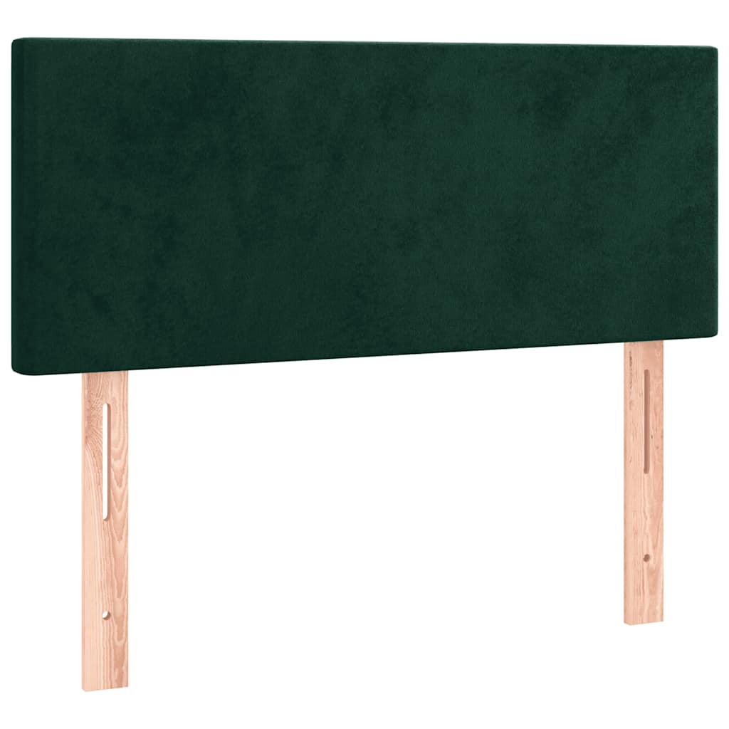 Kopfteil Dunkelgrün 80x5x78/88 cm Samt