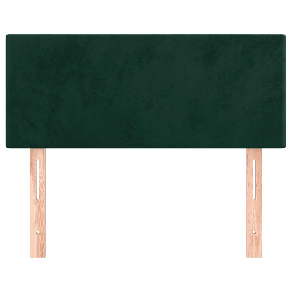 Kopfteil Dunkelgrün 80x5x78/88 cm Samt
