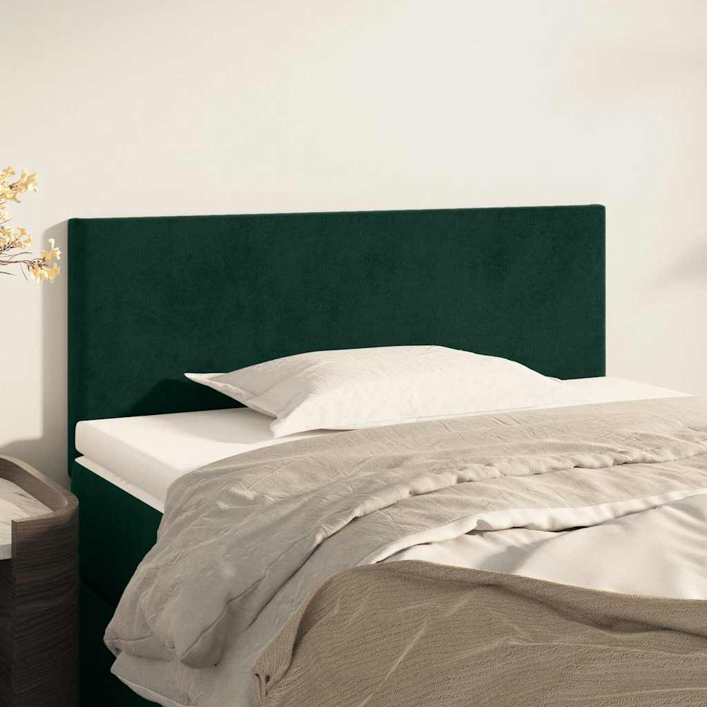 Kopfteil Dunkelgrün 80x5x78/88 cm Samt