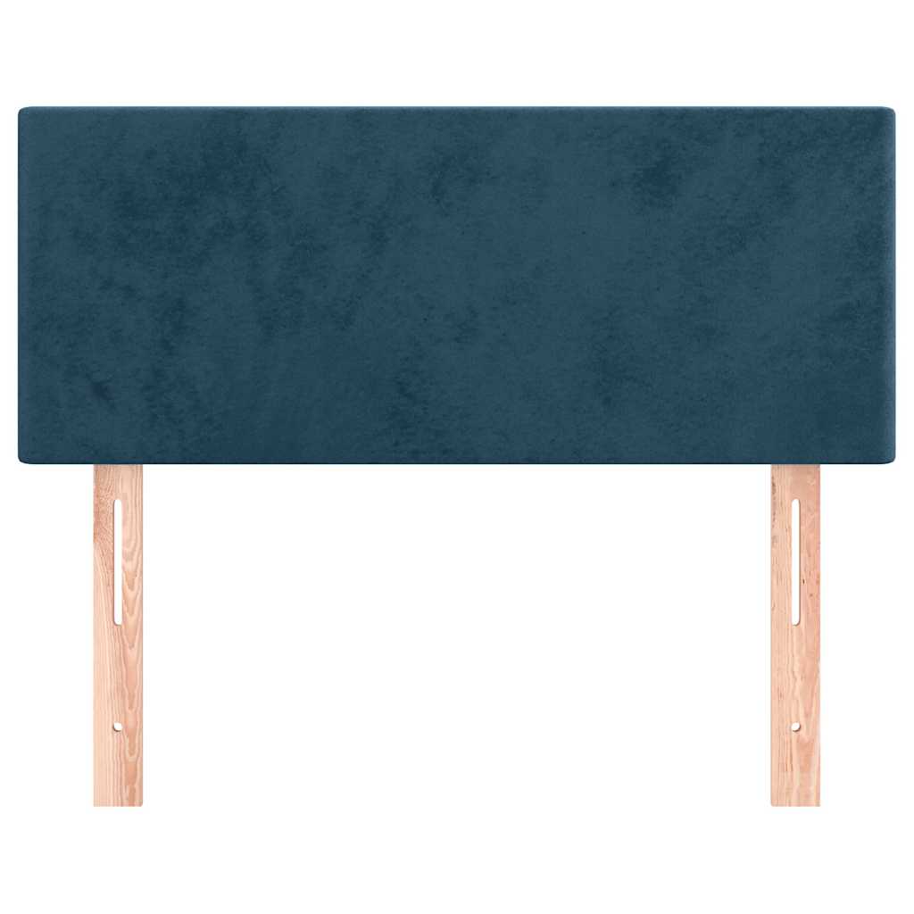 Kopfteil Dunkelblau 90x5x78/88 cm Samt