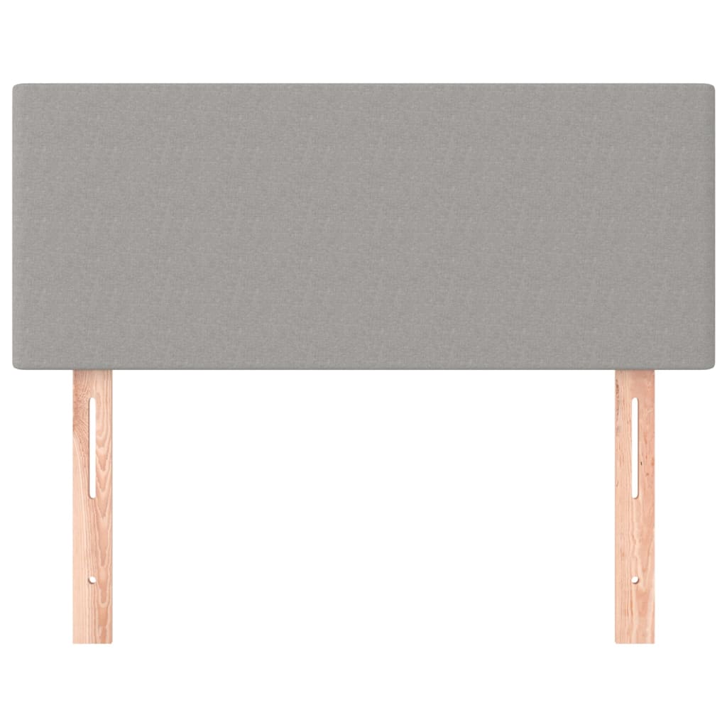 Kopfteil Hellgrau 100x5x78/88 cm Stoff