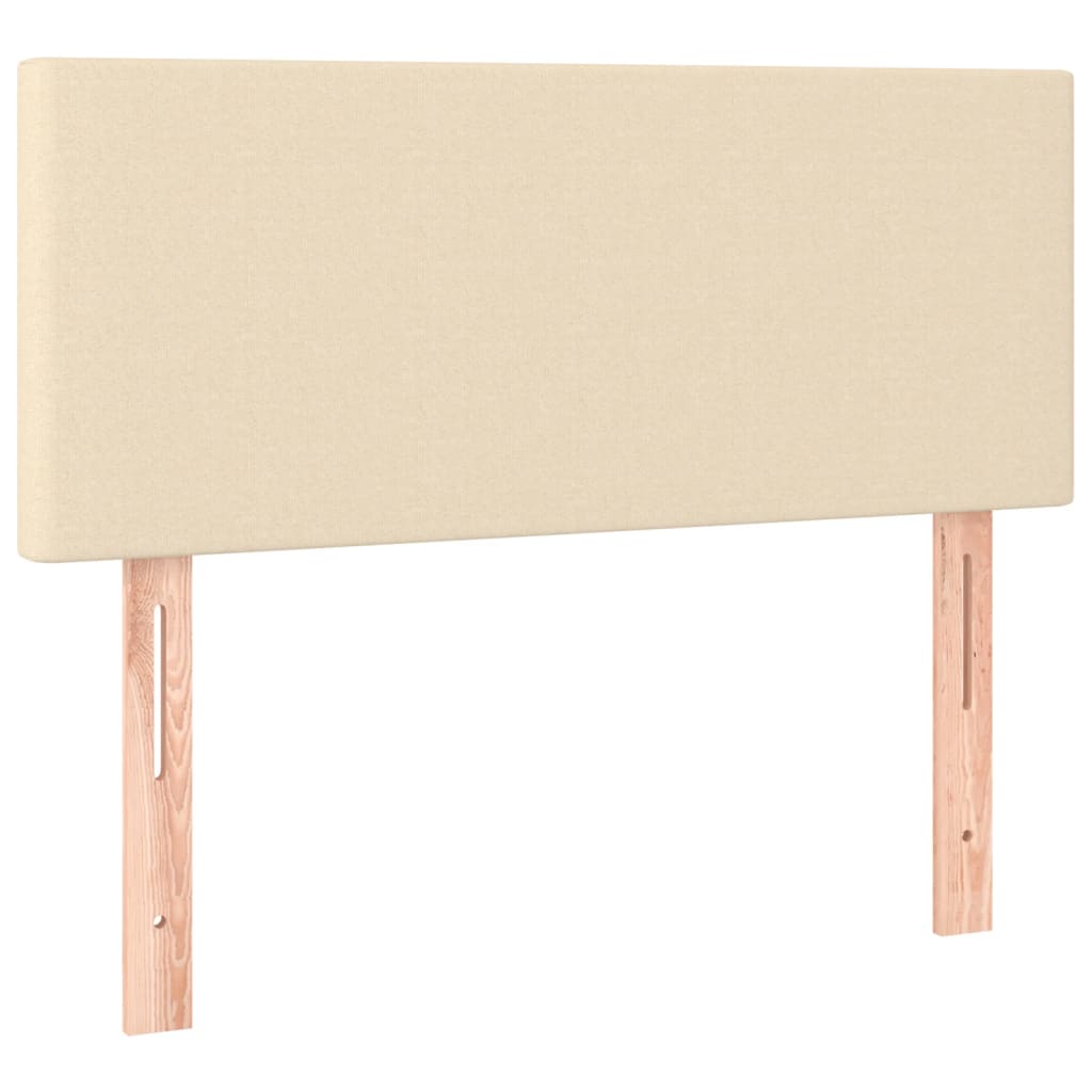 Kopfteil Creme 100x5x78/88 cm Stoff