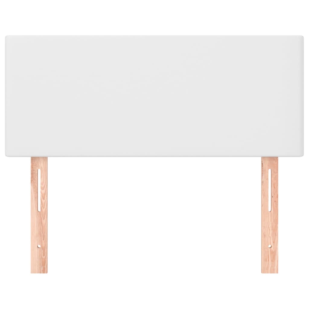 Kopfteil Weiß 100x5x78/88 cm Kunstleder