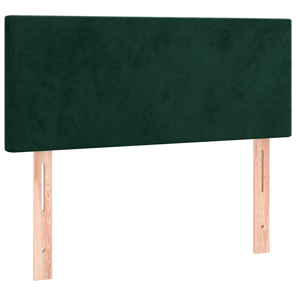 Kopfteil Dunkelgrün 100x5x78/88 cm Samt