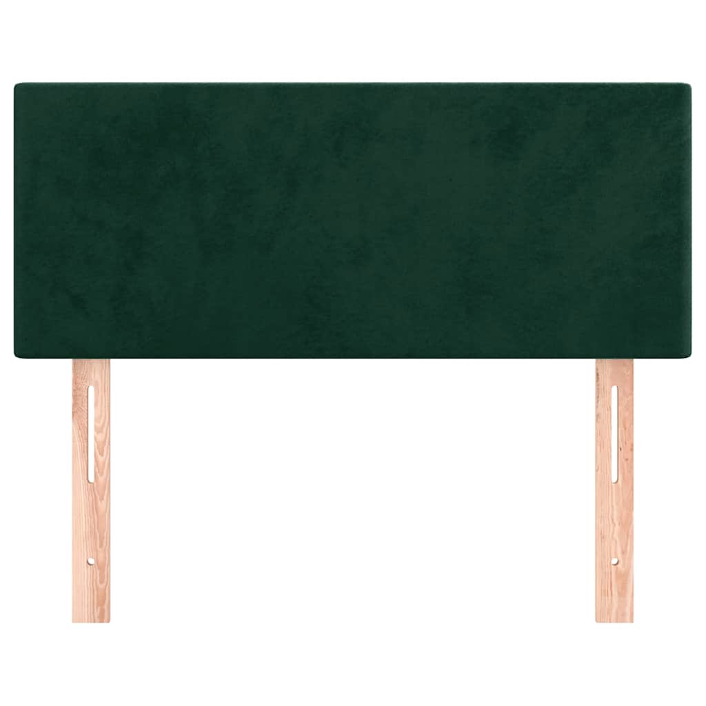 Kopfteil Dunkelgrün 100x5x78/88 cm Samt