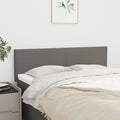 Kopfteile Dunkelgrau 144x5x78/88 cm Stoff