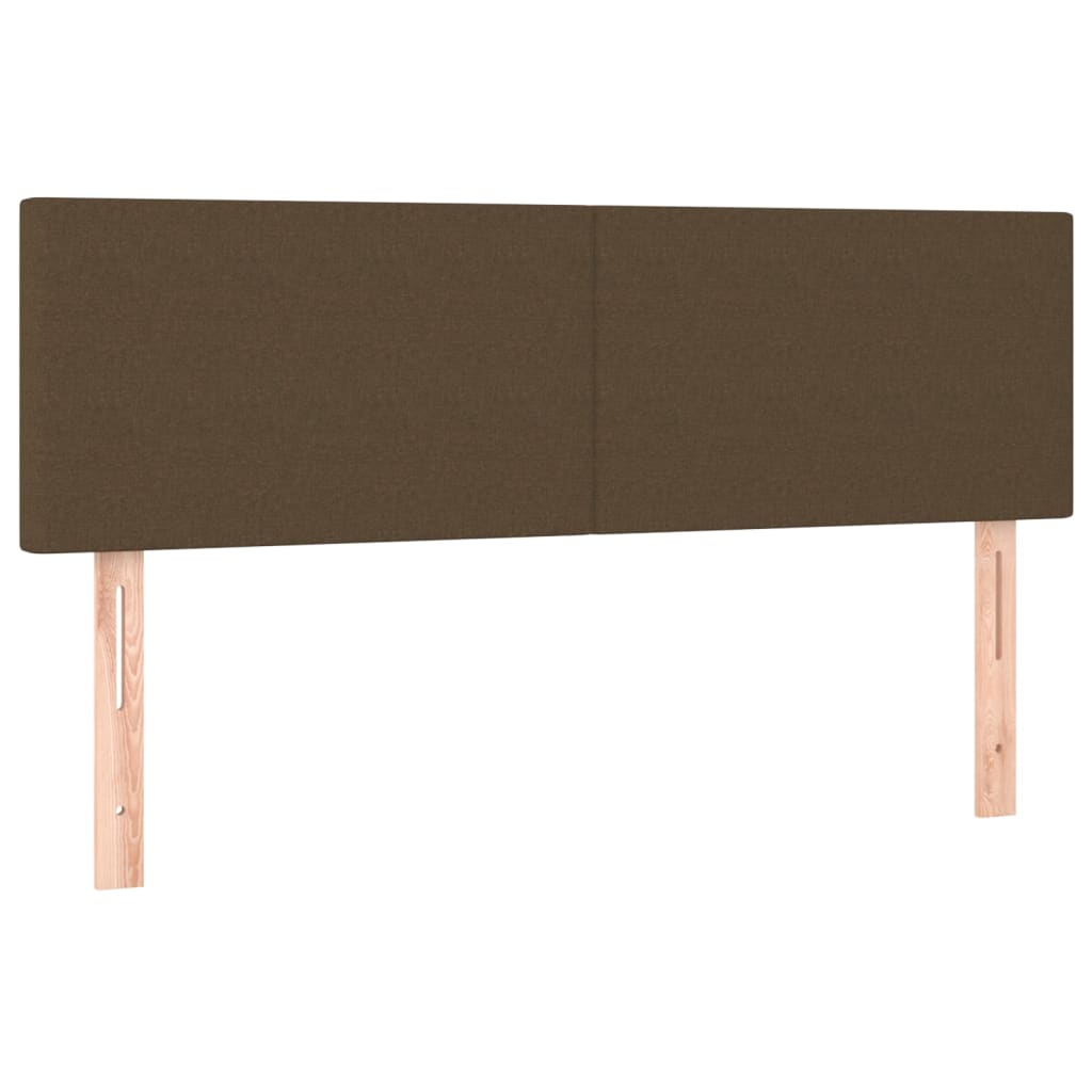 Kopfteile Dunkelbraun 144x5x78/88 cm Stoff
