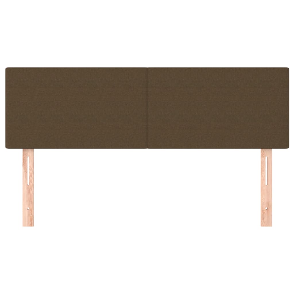 Kopfteile Dunkelbraun 144x5x78/88 cm Stoff