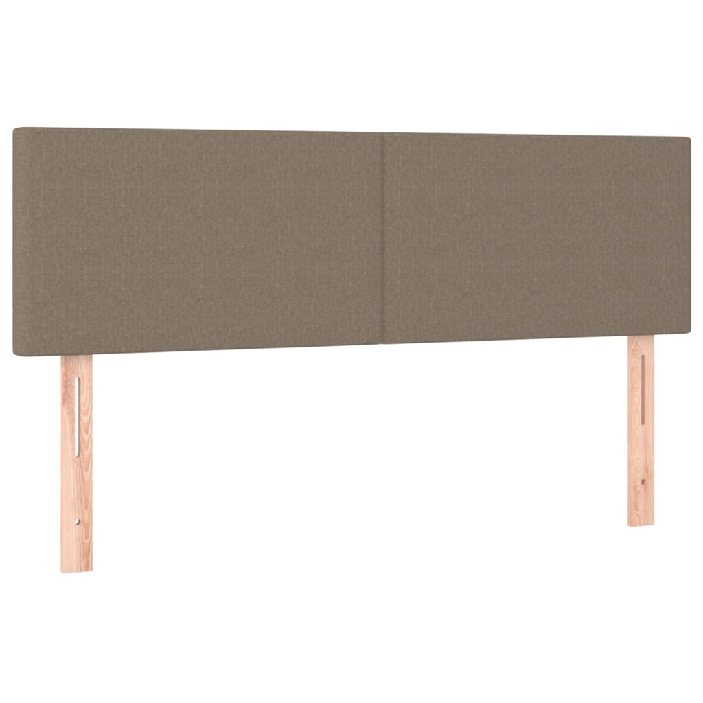 Kopfteile Taupe 144x5x78/88 cm Stoff