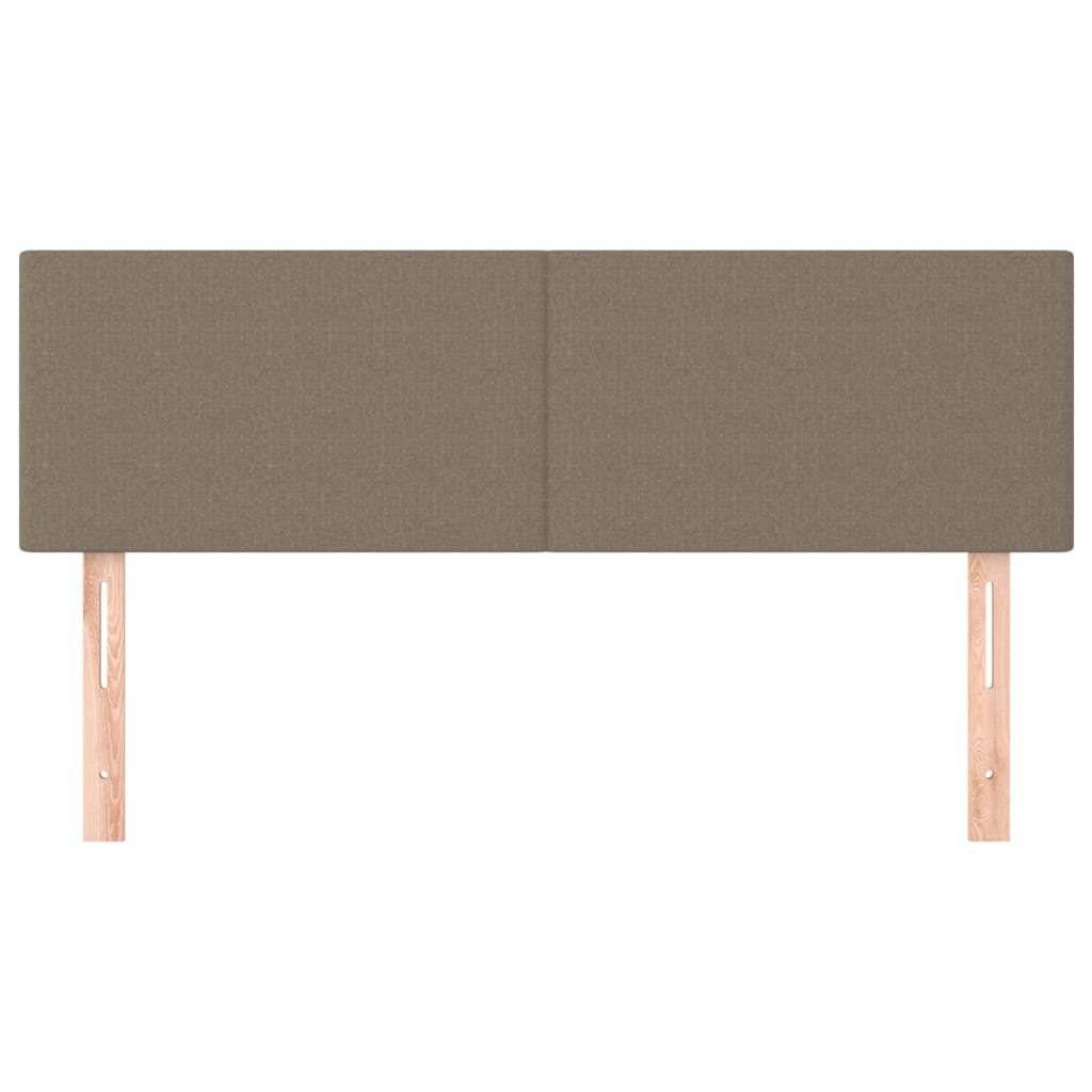 Kopfteile Taupe 144x5x78/88 cm Stoff