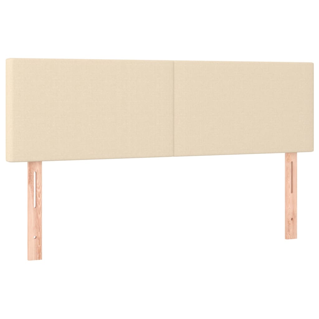 Kopfteile Creme 144x5x78/88 cm Stoff
