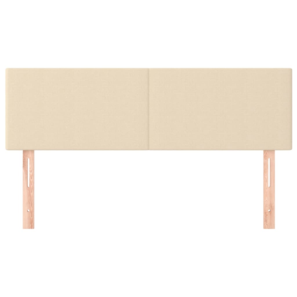 Kopfteile Creme 144x5x78/88 cm Stoff