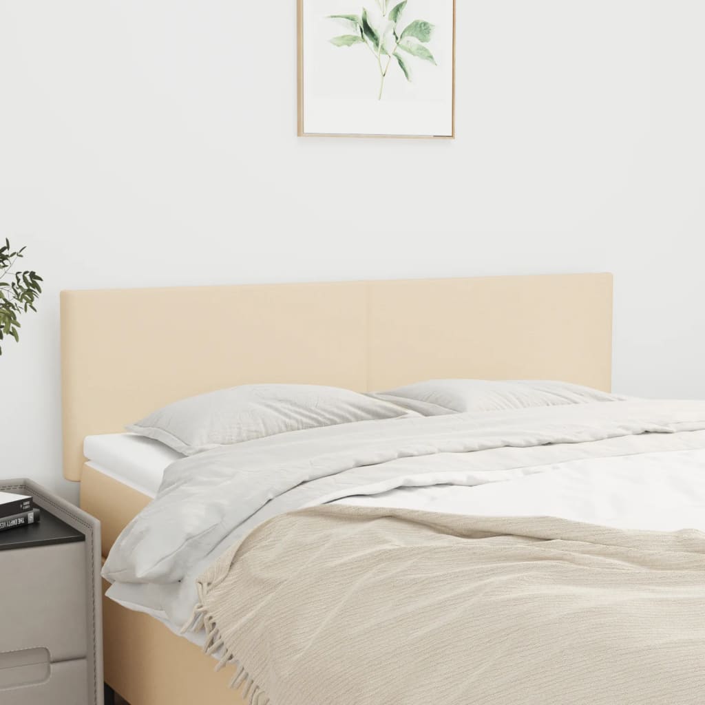Kopfteile Creme 144x5x78/88 cm Stoff