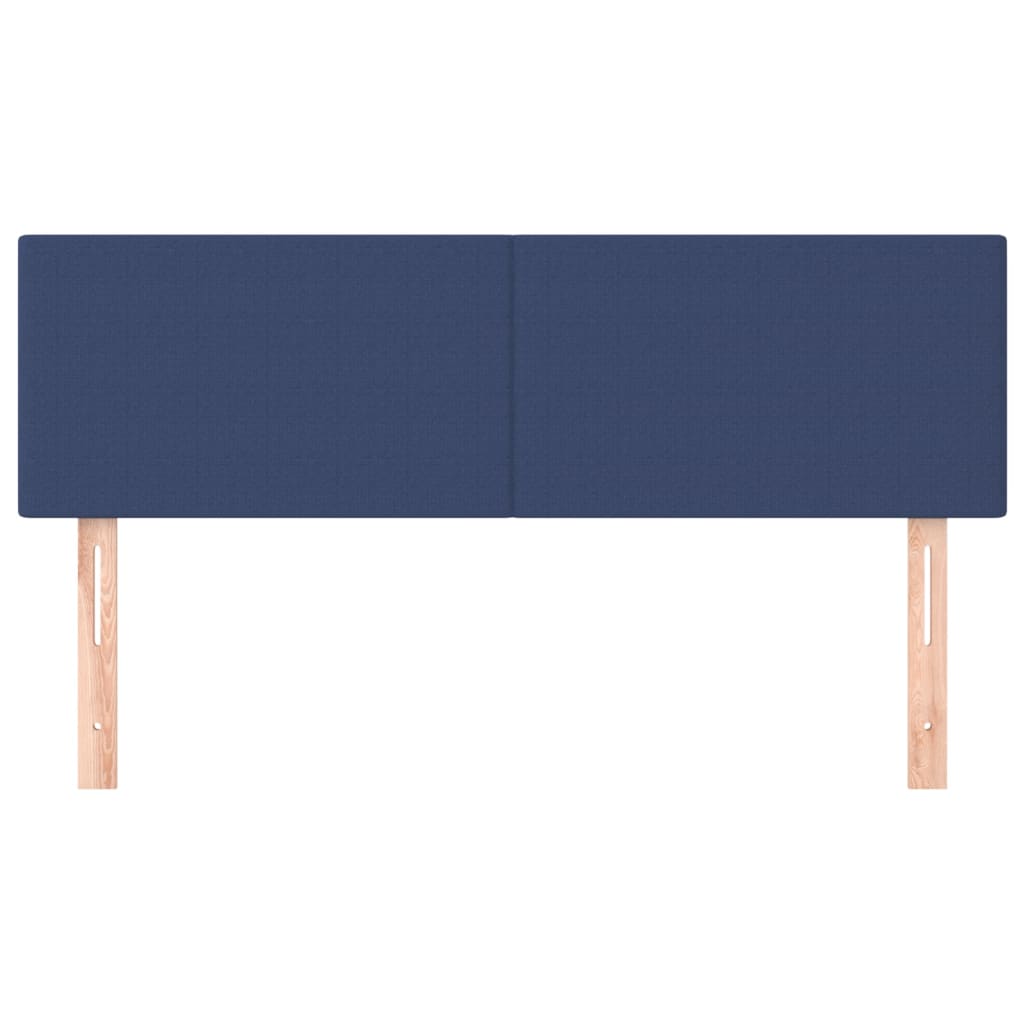 Kopfteile Blau 144x5x78/88 cm Stoff